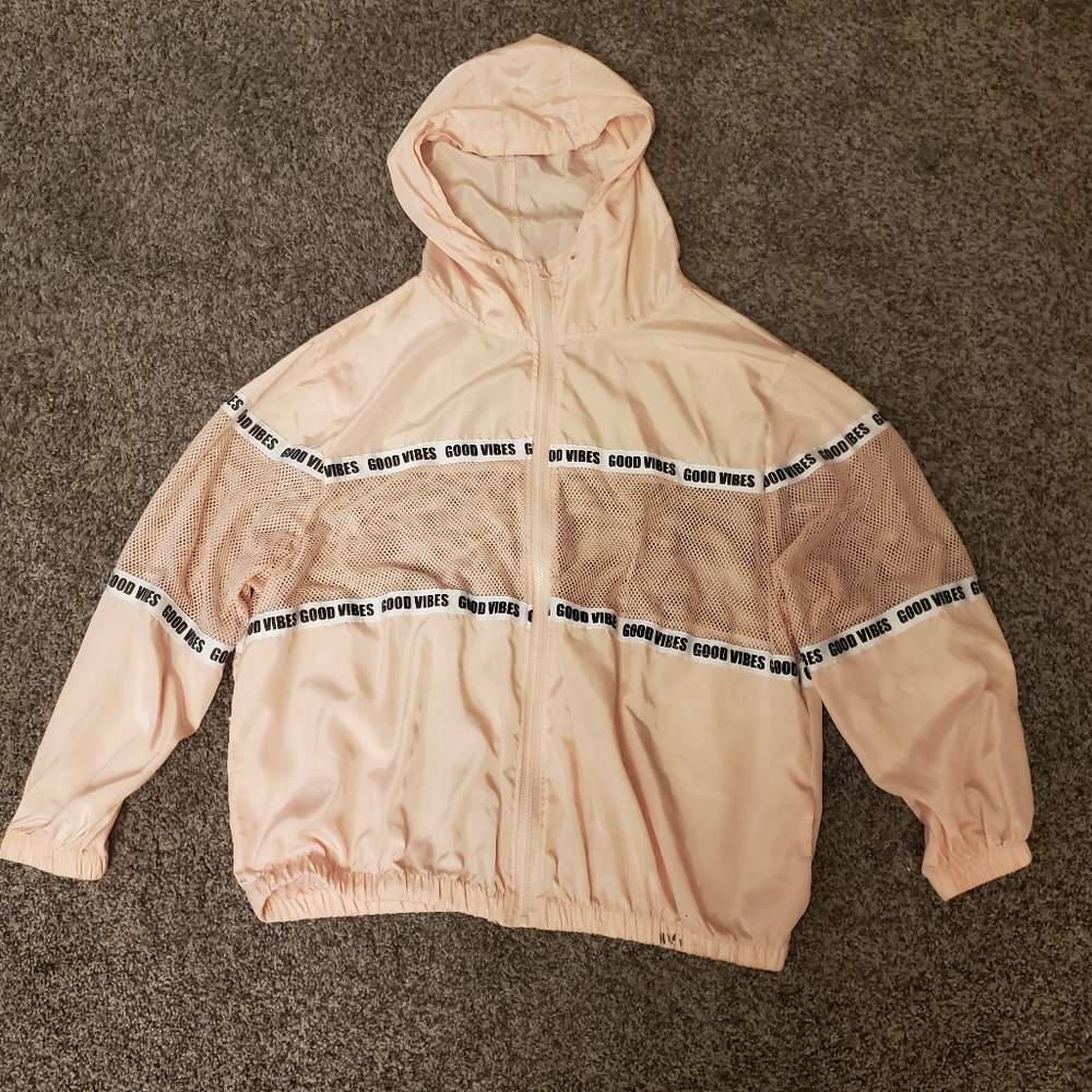 Light pink jacket. From P!NK